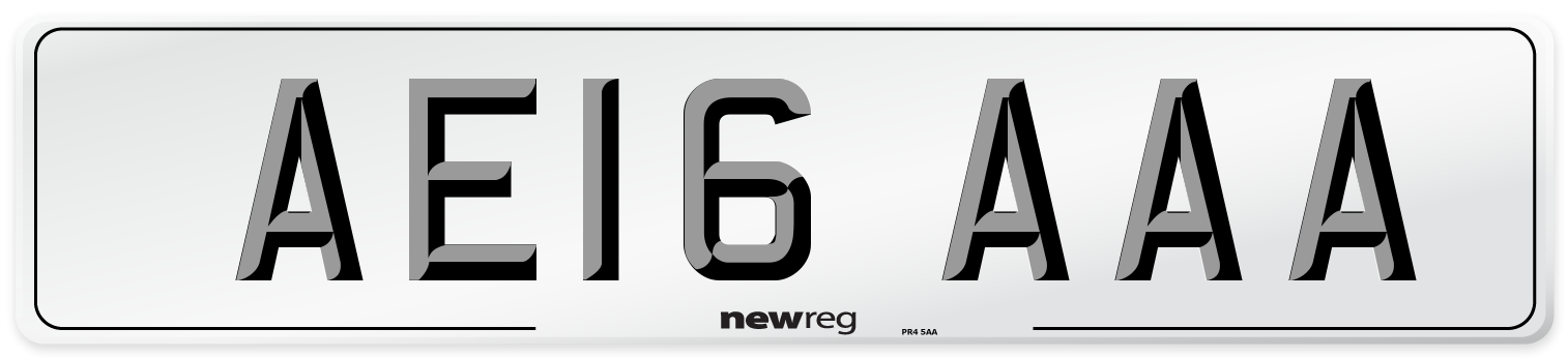 AE16 AAA Number Plate from New Reg